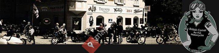 British Corner Bar Pub Motorcycle