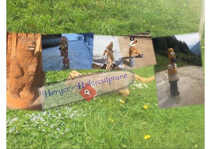 Herger-Holzsculpture